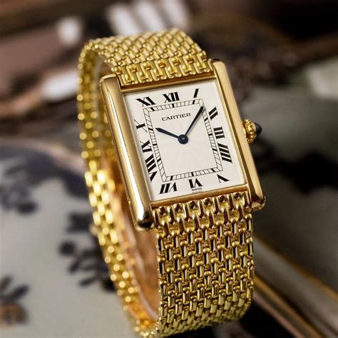 Cartier military tank watch